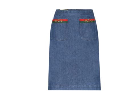 gonne jeans gucci|gucci logo.